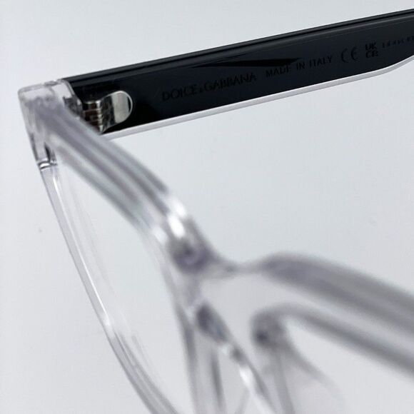 NEW D&G DG5102 3133 Crystal Black Rectangle Men Eyeglasses - Picture 8 of 12